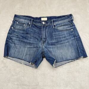 MOTHER size 29 S.N.S Frayed Shorts Adios To My Old Life Denim Shorts